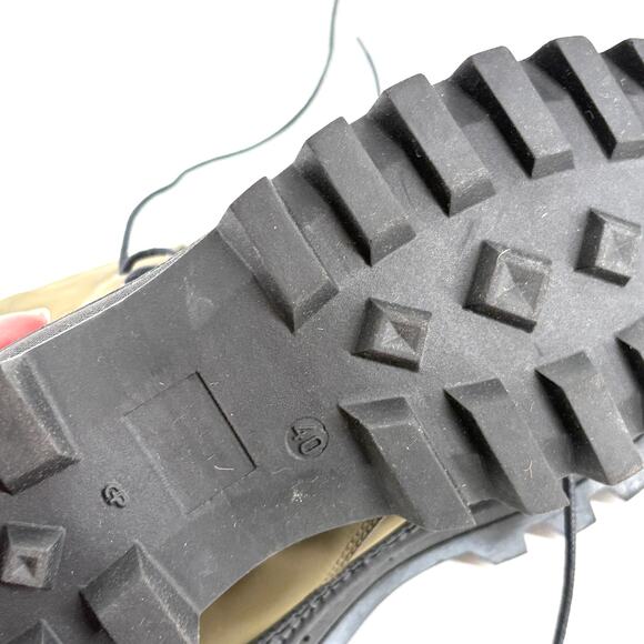 Free People Goldie Lug Combat Boots 10 40 NWOT Olive Green Ankle Lace Up 90s Y2K - Picture 10 of 10